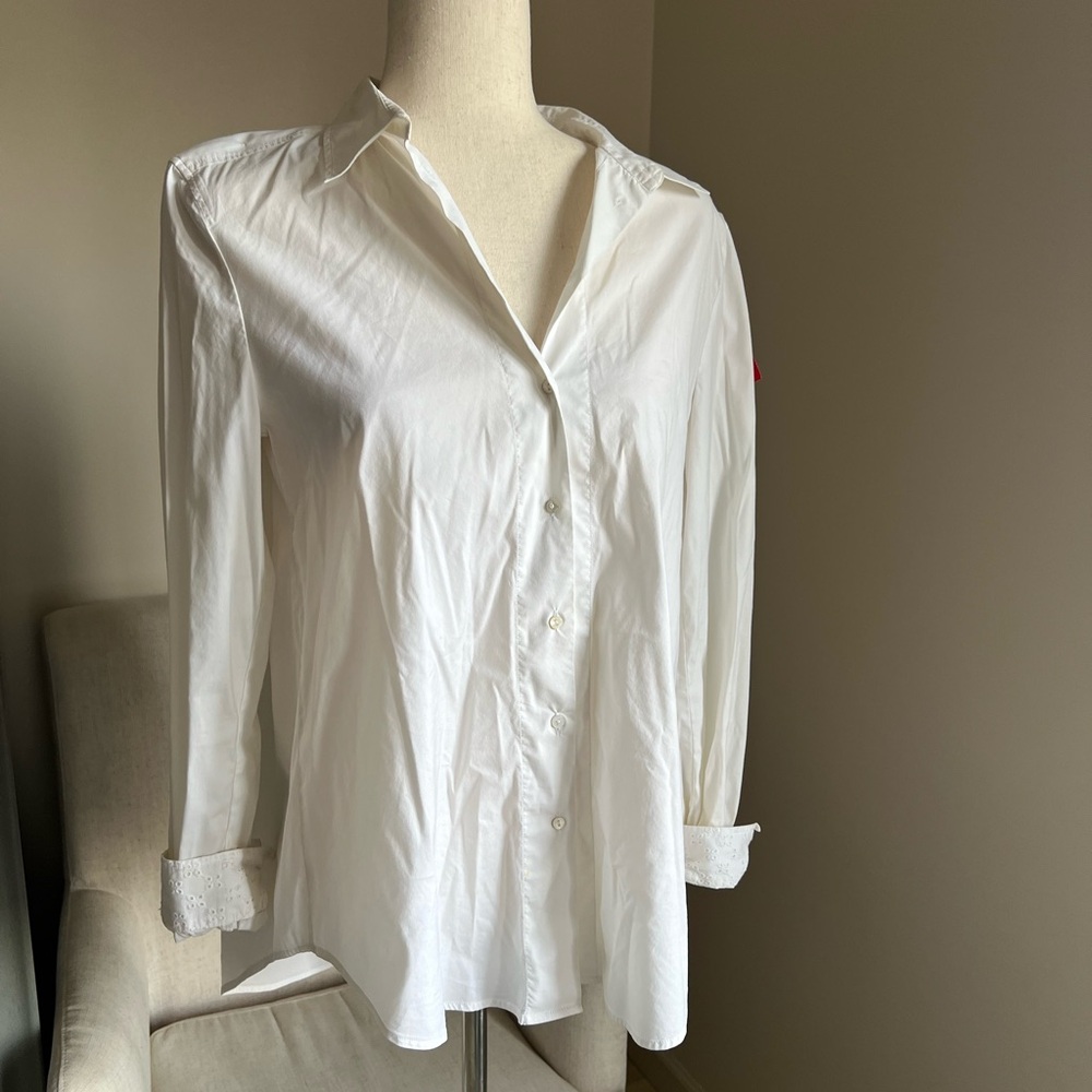 Marc Cain White Button-Up Shirt